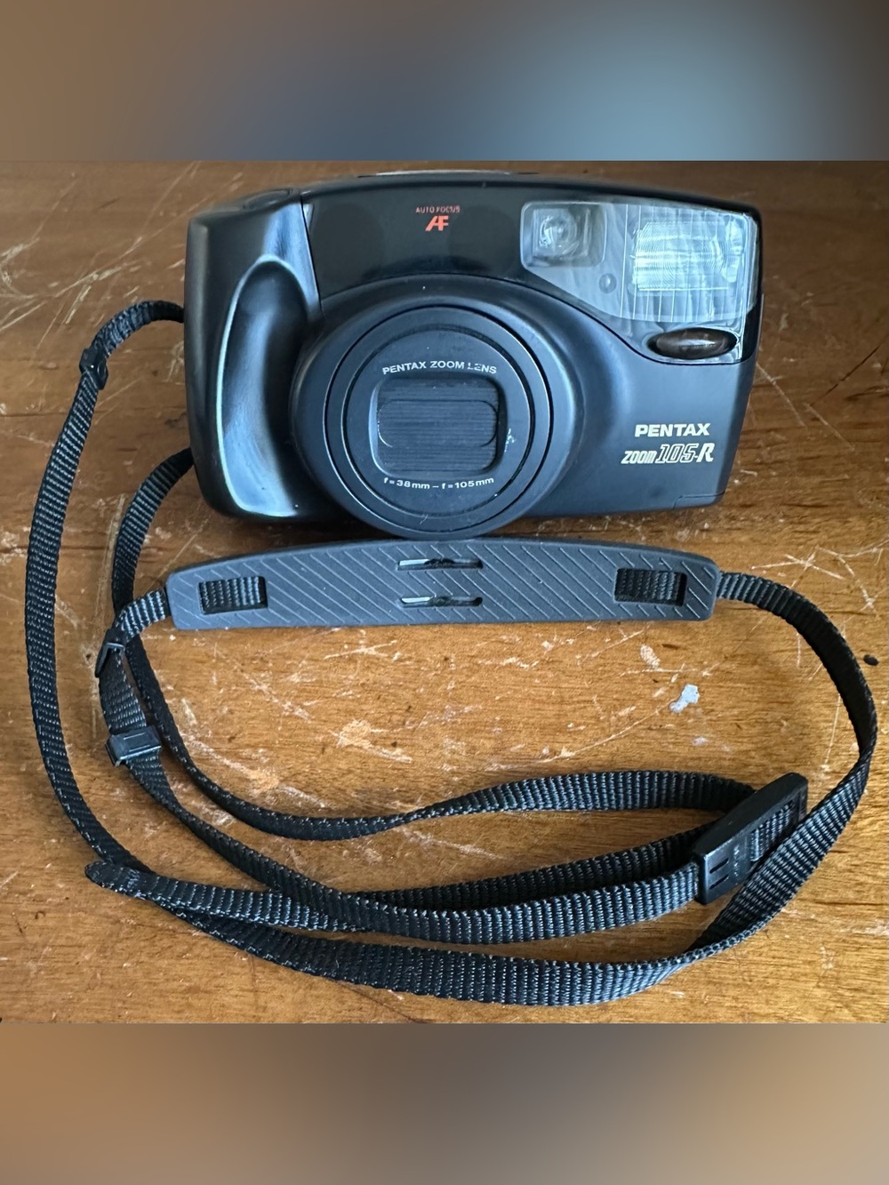 Pentax Zoom 105-R Compact 35mm Point & Shoot Film Camera w/ 105mm Zoom Lens